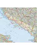 Wegenkaart Dalmatië - Kroatische Kust
