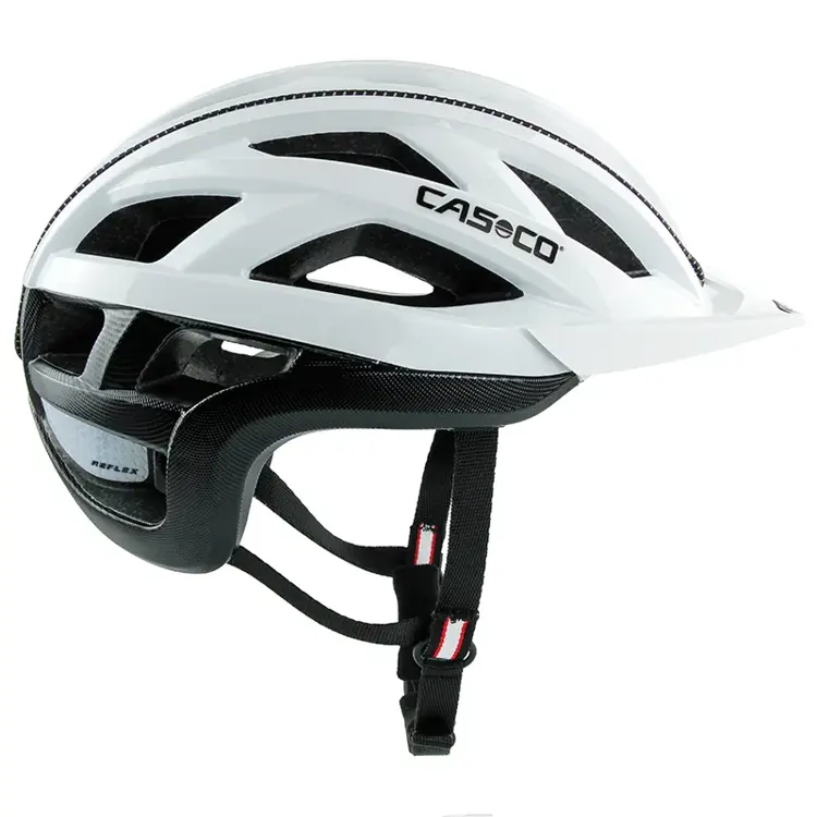 CUDA 2 Fietshelm Zwart-Wit Maat L