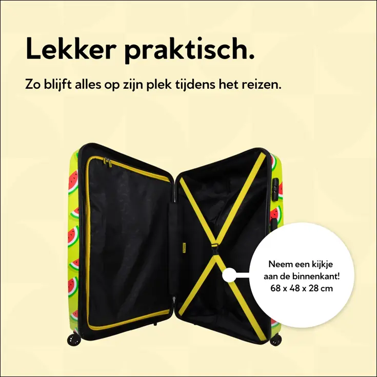 Reiskoffer met print - 76cm