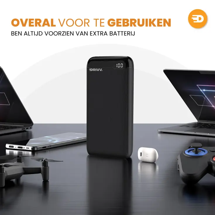 Powerbank 20000 mAh - LED Display - 22.5W QC