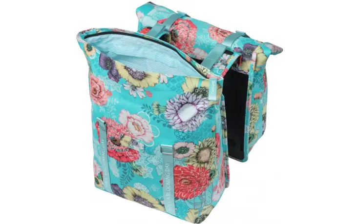 Basil Dubbele Fietstas Bloom Field 35 Liter