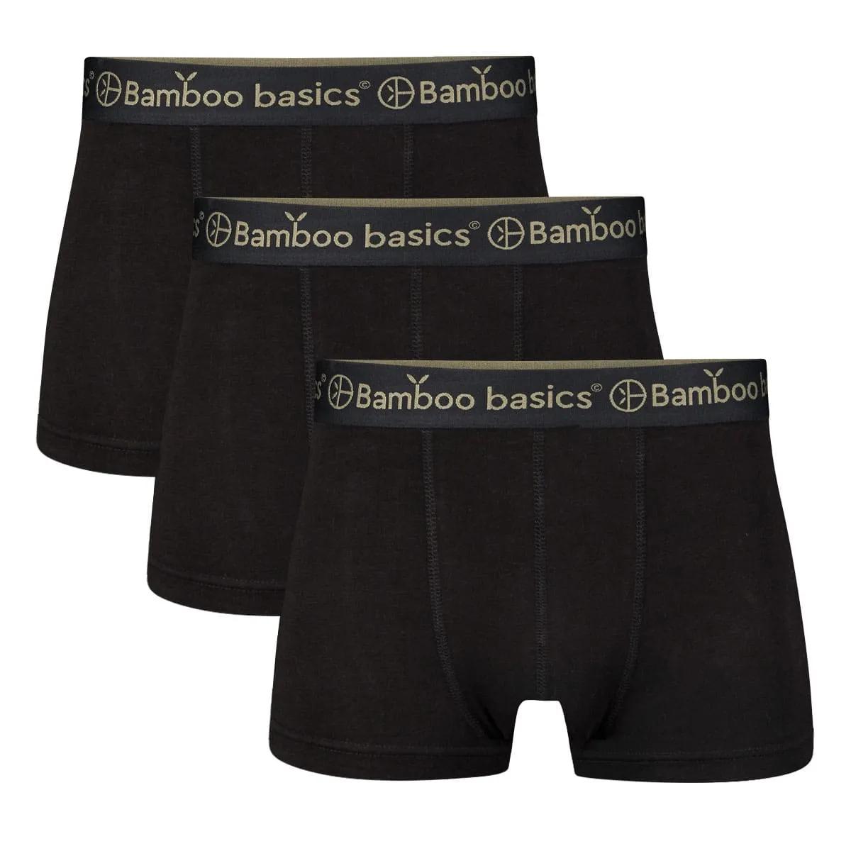 Bamboo Basics  LIAM  Trunk Boxershorts 3-pack heren  Zwart