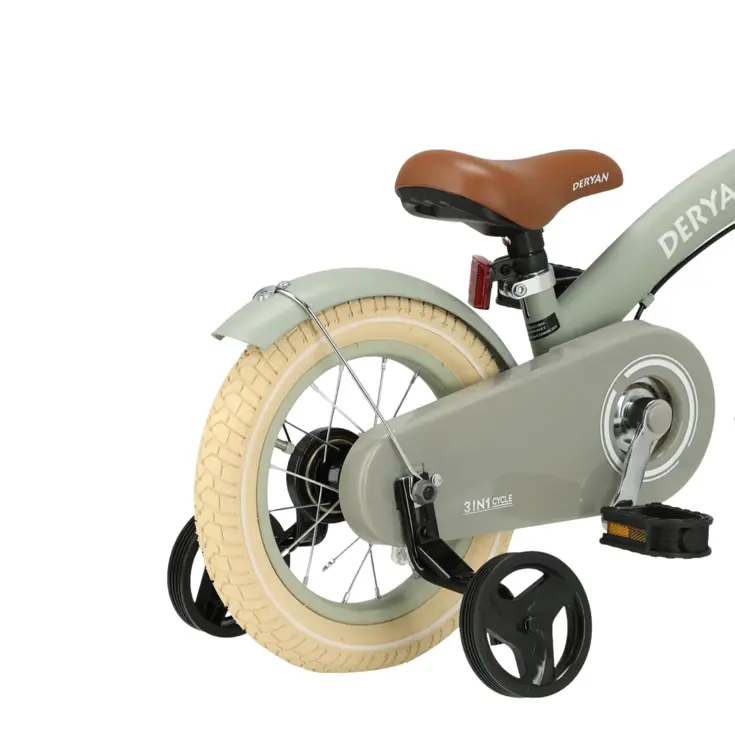 Luxe Kinderfiets 12 inch - 3 in 1 - Loopfiets