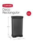 Curver Decobin Prullenbak - 50L - Zwart