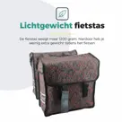 Voltano Dubbele Fietstas Floral Elegance