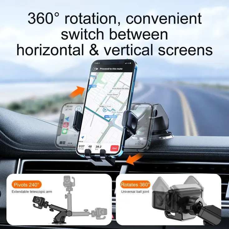 Houder Dashboard - Zwart - Joyroom