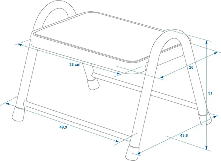 Opstapje Heavy Duty - 38x26cm