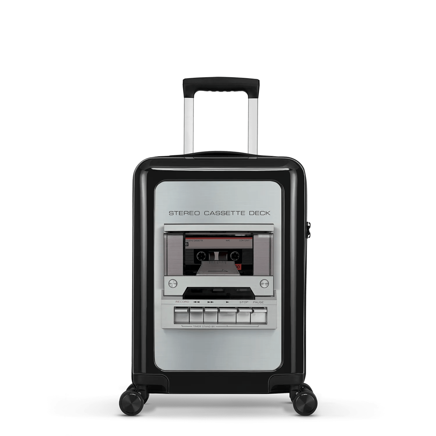 Stickercase  Cassette Deck  Handbagage Koffer  54cm  Zwart main product image