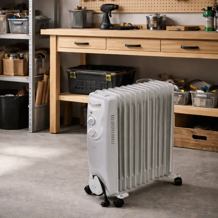 Oliegevulde radiator 2500 Watt