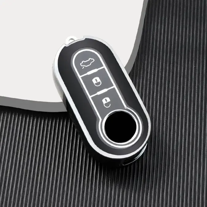 Dutch Shield Sleutelhoesje  Fiat  zwart A3