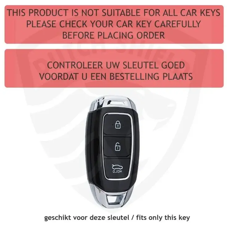 TPU Sleutelhoesje voor Hyundai zwart D3