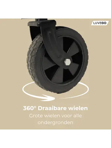 Luvego – Opvouwbare Bolderkar – 80 kg