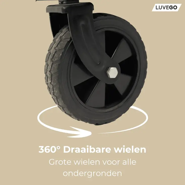 Luvego – Opvouwbare Bolderkar – 80 kg