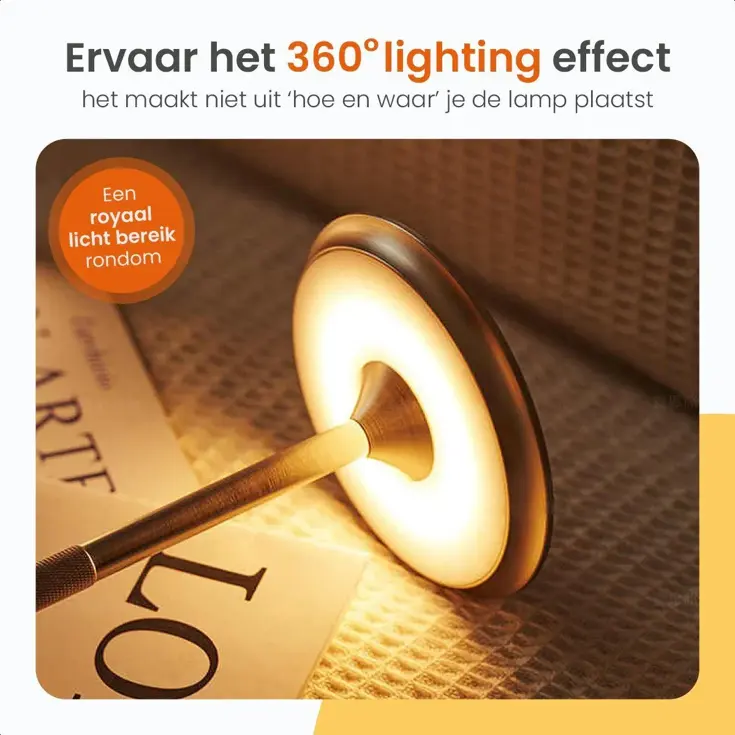 Horizon Tafellamp Oplaadbaar - 27cm - LED