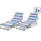 Ligbed 2x - Aluminium - Opvouwbaar -