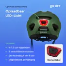 GO-OFF RIDER fietshelm met zonneklep