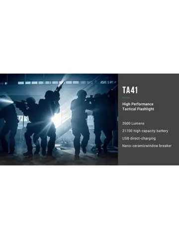 NexTorch TA41 LED Zaklamp – 2600 Lumen Li-Ion