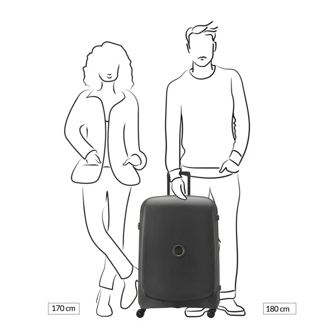 Delsey Belmont Plus MR Trolley L blue |102 L