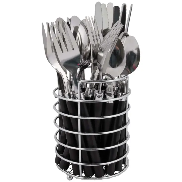 Bo-Camp Bestekset In mandje 24-Delig