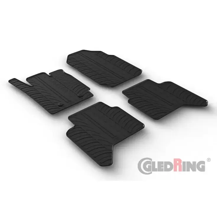 Ford Ranger (TKE) Double Cab 2013-2022 (automaat) & Raptor 2019-2022 - Rubbermatten - Gledring