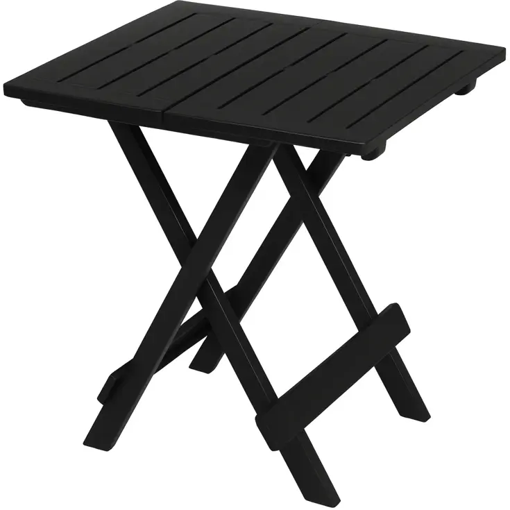 Inklapbare Bijzettafel zwart 43x45 cm