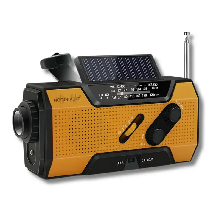 Noodradio® Solar Opwindbaar Met Batterijen