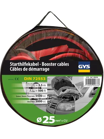 Startkabels 500A - Geïsoleerd - 3,5m