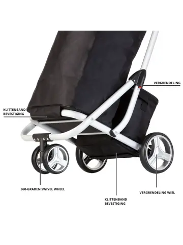 3 Wheel Boodschappenwagen 62L
