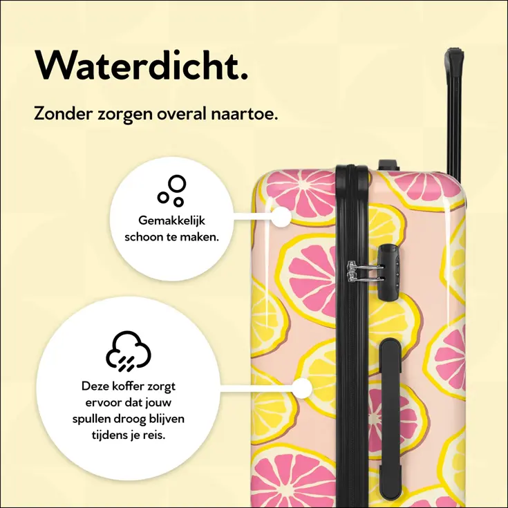 Handbagage Koffer met print - 55cm