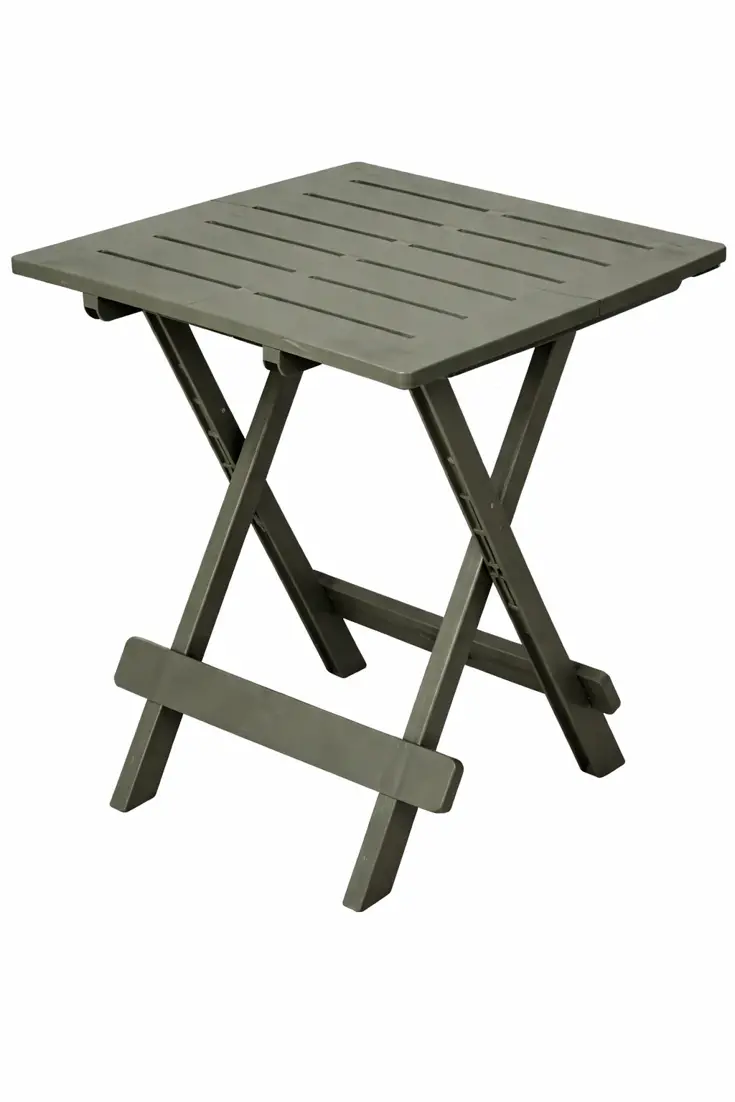 Inklapbare Bijzettafel groen 43x45 cm