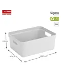 Sigma home - Opbergbox - 24L - 4-delig