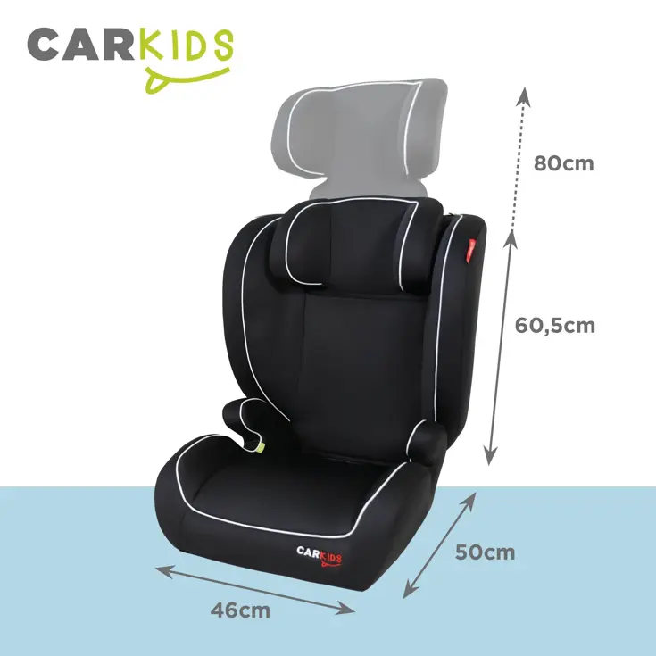 I-Size Autostoeltje Frankie 100-150cm Zwart/Wit
