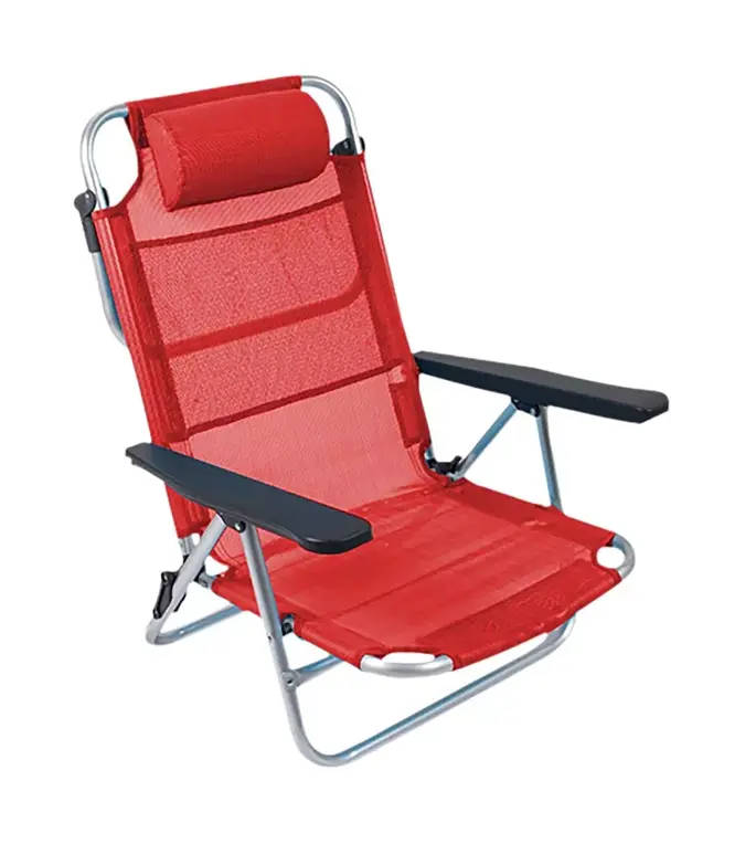 Bo-Camp - Beach chair - Monaco - Aluminium - Grijs