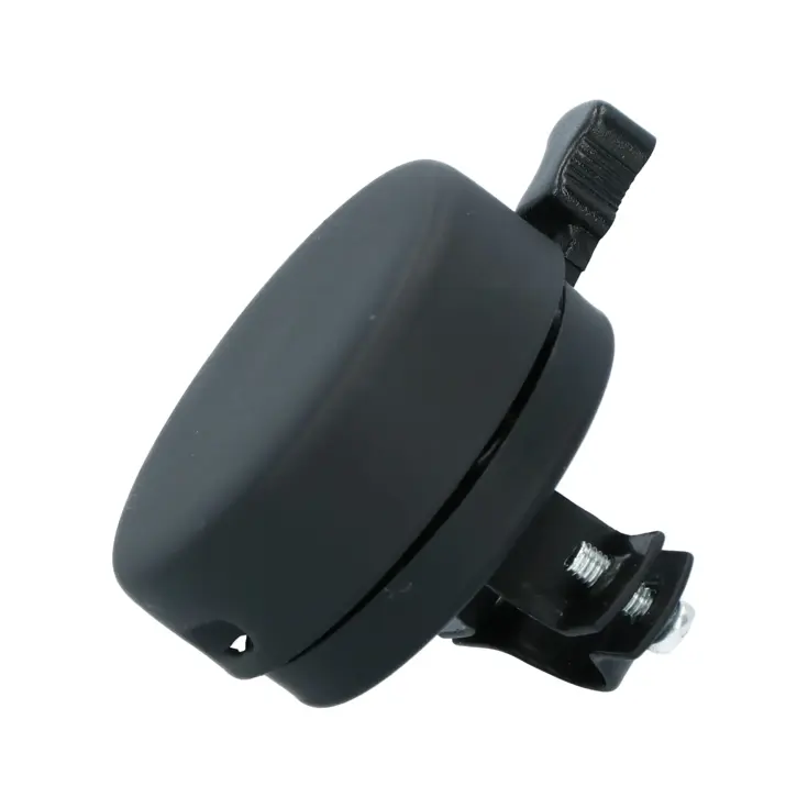 Zwarte fietsbel 55mm met heldere klank