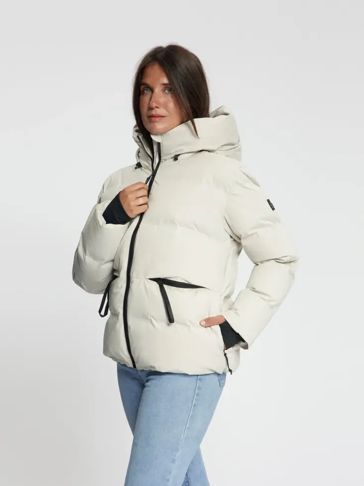 Olive Dames - Puffer winterjas - Waterdicht