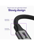 Flex USB-C naar USB-C Kabel 100W 30CM Zwart