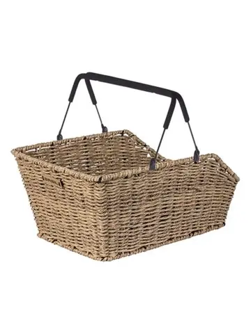 Basil Fietsmand Cento Rattan Look met MIK