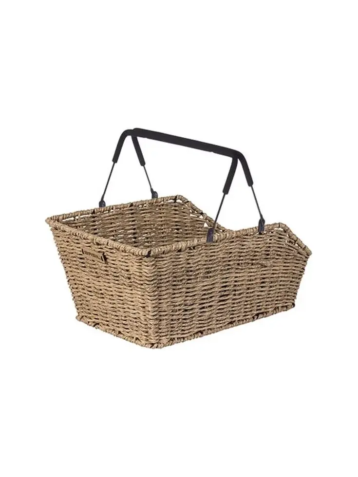 Basil Fietsmand Cento Rattan Look met MIK