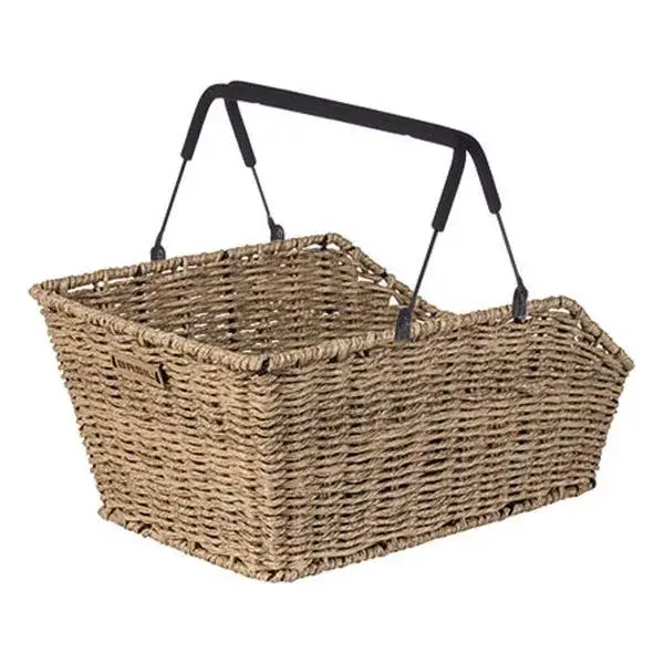 Basil Fietsmand Cento Rattan Look met MIK