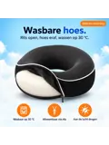 Reissets 2-Pack - Nekkussen Vliegtuig Memory Foam
