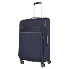 Travelite 4 wheel trolley l expandable Blauw