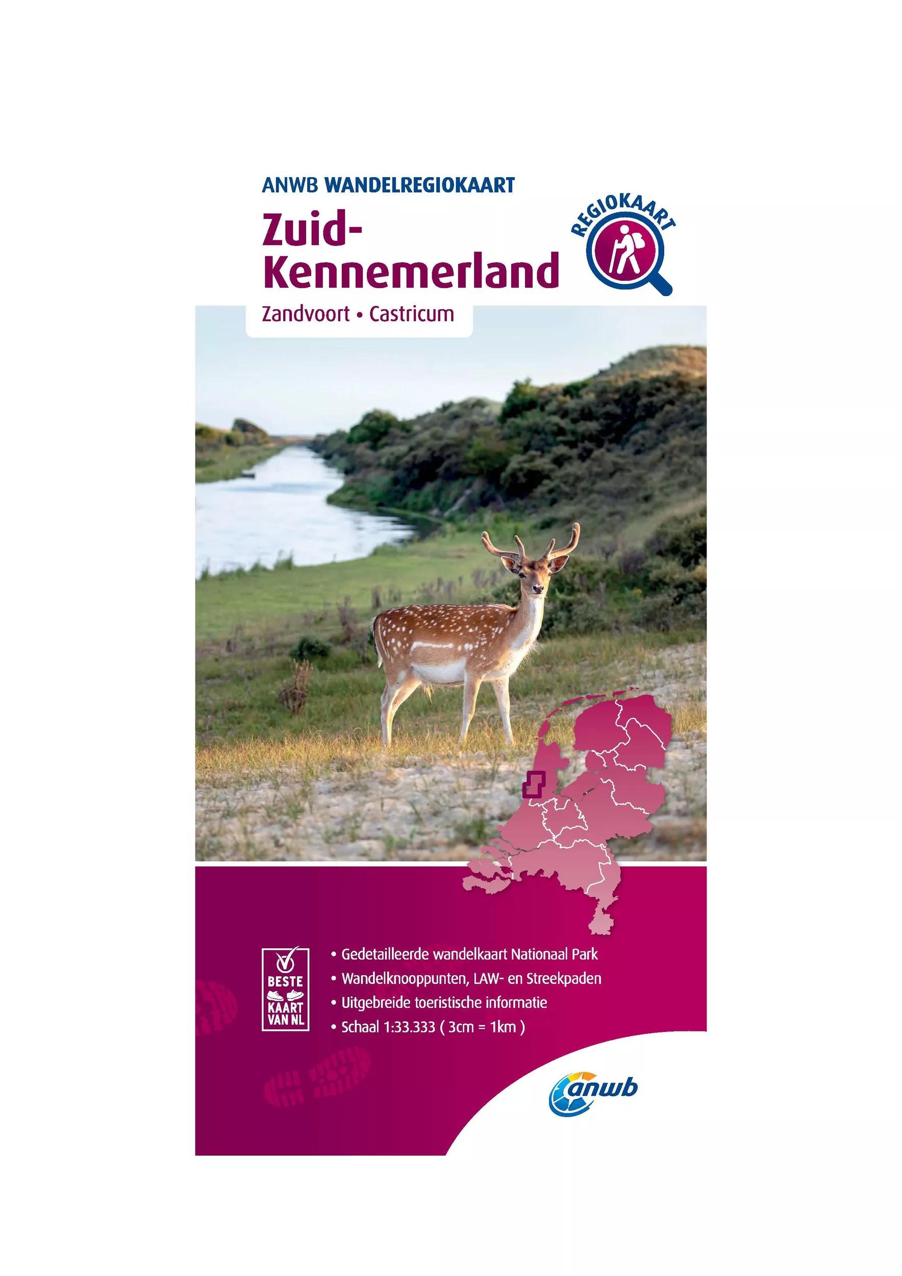 ANWB  Wandelkaart Zuid-Kennemerland main product image