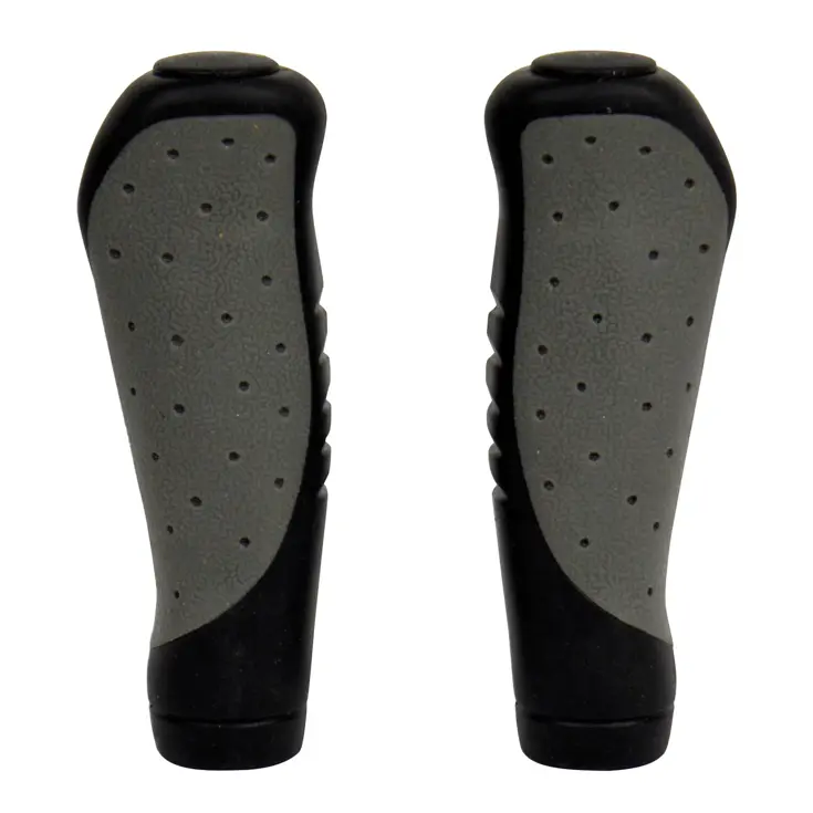 Comfortabele ergonomische handvatten zwart/grijs