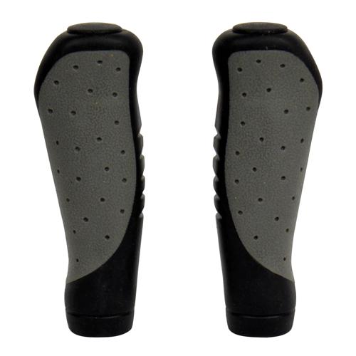 Comfortabele ergonomische handvatten zwart/grijs
