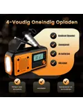 Noodradio FM/AM - 4400mAh - Solar Opwindbaar