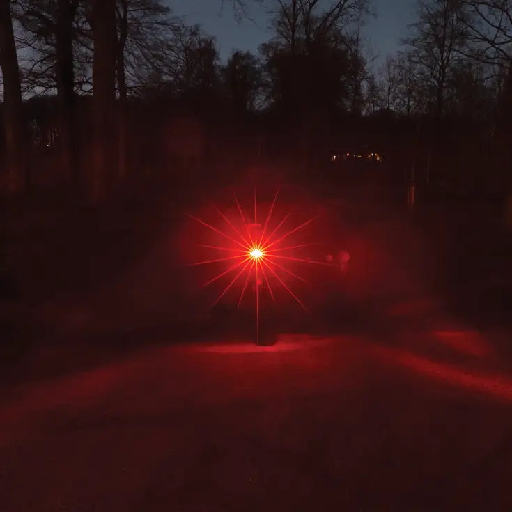 Compact achterlicht met zijkantverlichting 80mm
