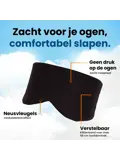 Katoenen Slaapmasker - Verduisterend - Zwart