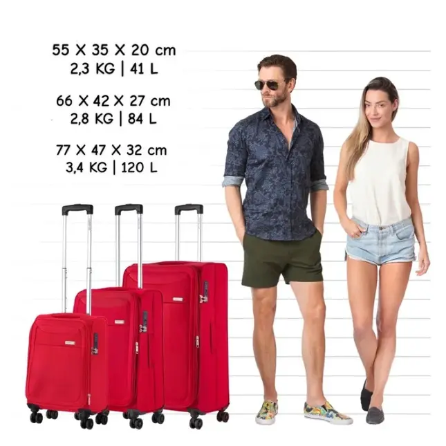 Air Zachte Kofferset S/M/L