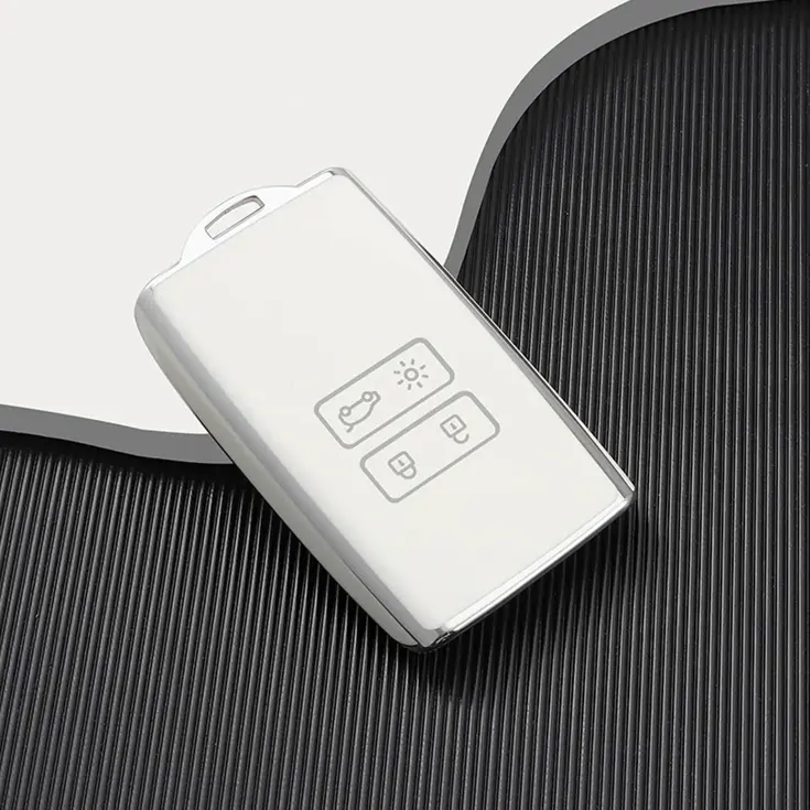 TPU Sleutelhoesje voor Mitsubishi wit A4