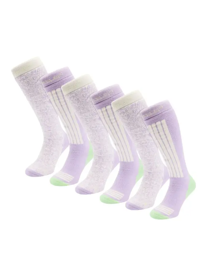 Poederbaas - 6 paar - Dames - Skisokken